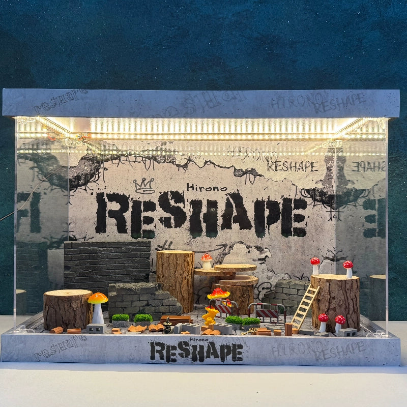 Urban Rebirth Scene Display Box – Inspired by collectible art toys