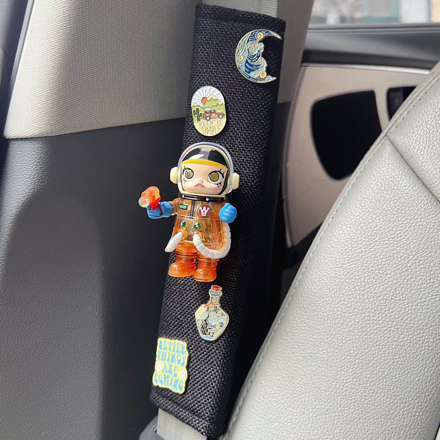 Molly Astronaut Car Seat Belt Cover
